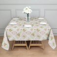 thumbnail image 3 of Pioneer Flower Floral Print Pattern Square Tablecloth, Waterproof Wipeable Spillproof Washable Table Cover for Home Kitchen Party Decor, 42"x42", 3 of 6