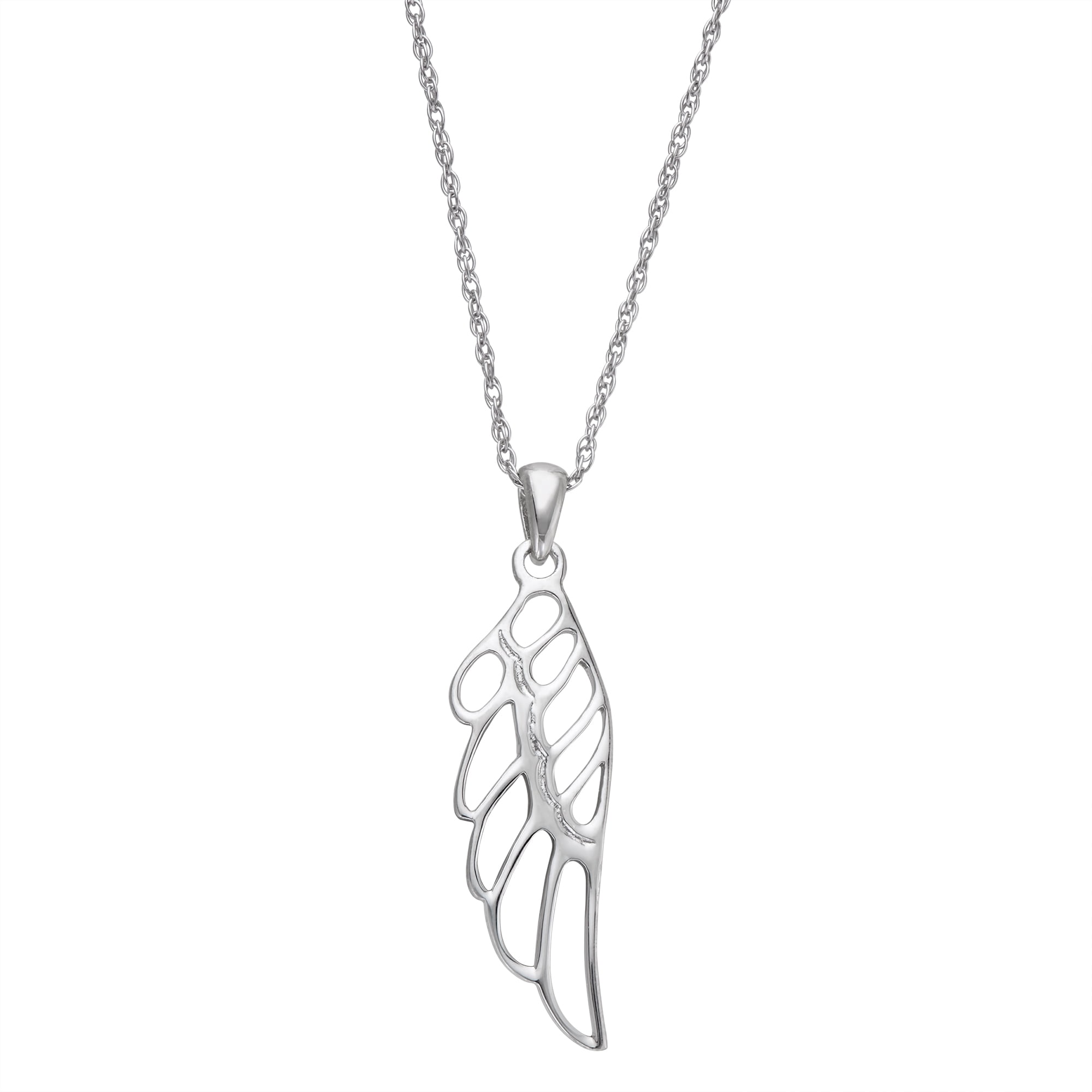 Brilliance Fine Jewelry Sterling Silver Angel Wing Pendant