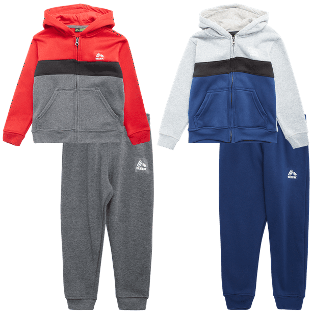 RBX Baby Boys' Jogger Set 4Piece Sweatshirt and Sweatpants Playwear