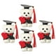 thumbnail image 3 of BRIGHTFUFU 4 Uds. Oso de peluche de graduación, Adorable muñeco de oso de dibujos animados, muñeco de oso de graduación, 3 of 7