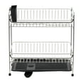 thumbnail image 5 of IRIS 2-tier Medium-sized Dish Rack with Drain Spout, Dish Rack and Drainer, Black, 5 of 10