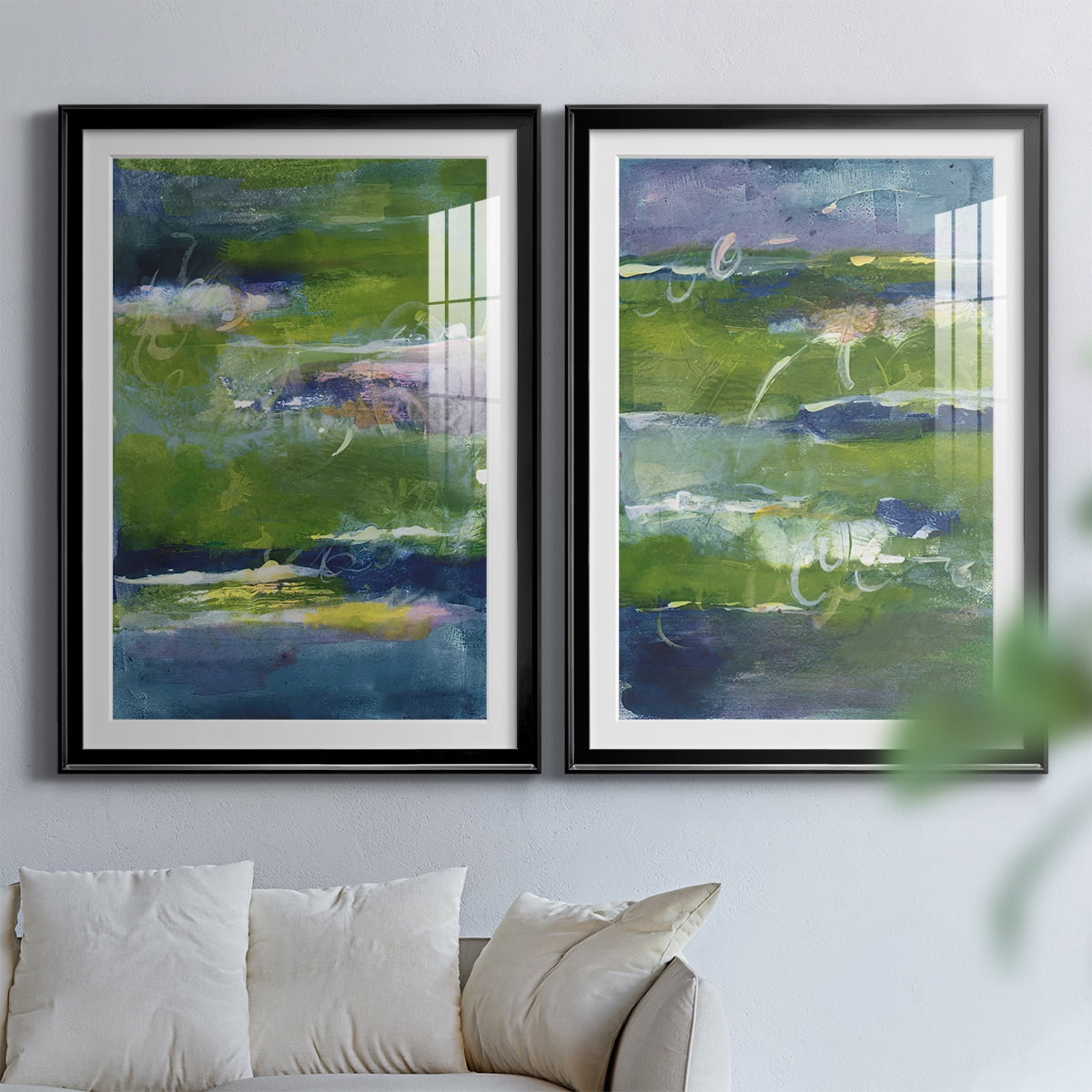 Wexford Home Bales of Color I Premium Framed Print, 26.5" x 36.5" - Ready to Hang, Black (Set of 2)
