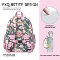 thumbnail image 5 of Waterproof Floral student backpack with multiple compartments, lightweight and spacious, perfect for school, travel, or as a birthday gift, featuring watercolor butterflies and blooming roses., 5 of 6