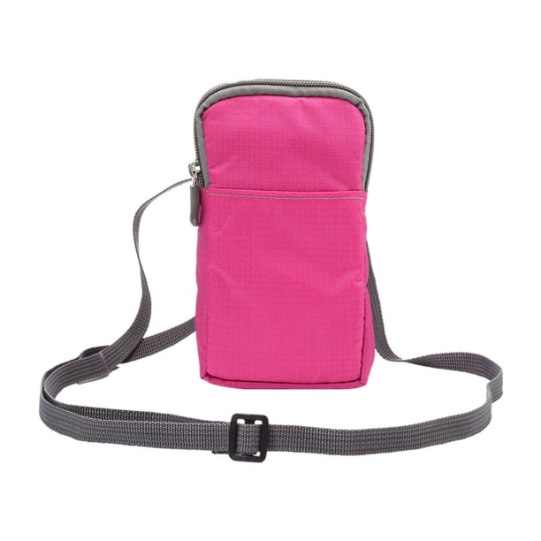 Sonducket Bolsa Universal con cremallera, bolsa multifuncional y duradera para todos los artículos esenciales, bolsa para teléfono móvil, Mochilas de mochilero rosa