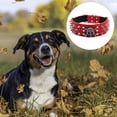 thumbnail image 3 of Skull and Crossbones Collar de perro con pinchos de piel sintética de aligátor negro, ajustable MFZFUKR CPB-US-YY739-2, 3 of 4