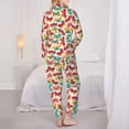 thumbnail image 6 of Goofa Colorful Butterflies Printed Women’s 2 Piece Pajama Set Super,Pajamas Women's Long Sleeve Sleepwear Soft Button Down Loungewear Pjs Lounge Set Nightwear-XX-Large, 6 of 9