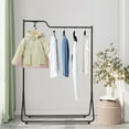 thumbnail image 3 of Simple Iron+Plastic Garment Rack ,Retail Display Clothing Rack, Single Rod, 3 of 15