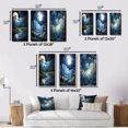 thumbnail image 4 of Designart "Pastoral Sky Celestial Canopy III" Landscape & Nature Framed Wall Art Set Of 3 - Blue Sky Frame Canvas Set For Living Room Decor, 4 of 7