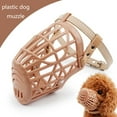 Plastic Dog Muzzles Soft Muzzle Basket Prevents Chewing Biting Allows