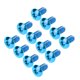 thumbnail image 4 of Rotores de freno de disco de acero azul para bicicleta con 12 tornillos T25 resistentes: accesorios de ciclismo para un mejor rendimiento, 4 of 8