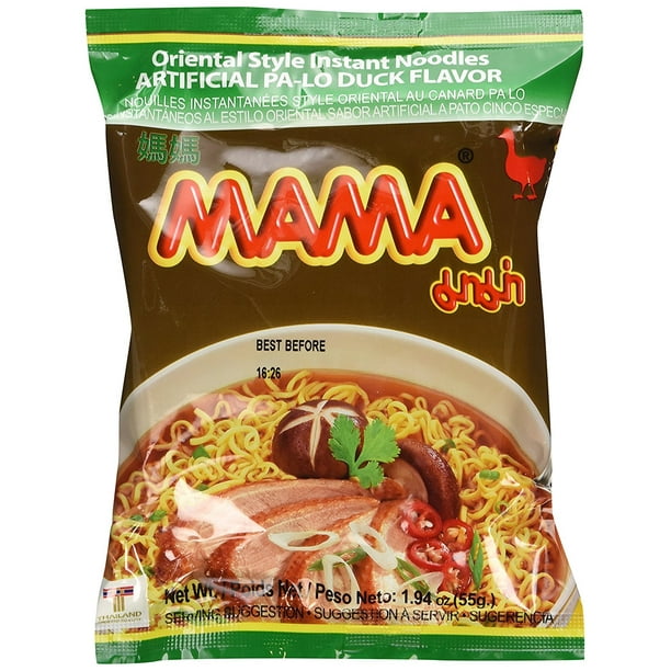 Mama Artificial Pork Flavor Instant Noodles, 2.12 oz (30 Pack)