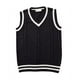 thumbnail image 1 of Chaleco con cuello en V, suéter sin mangas/chaleco de punto, negro, XXL, 1 of 3