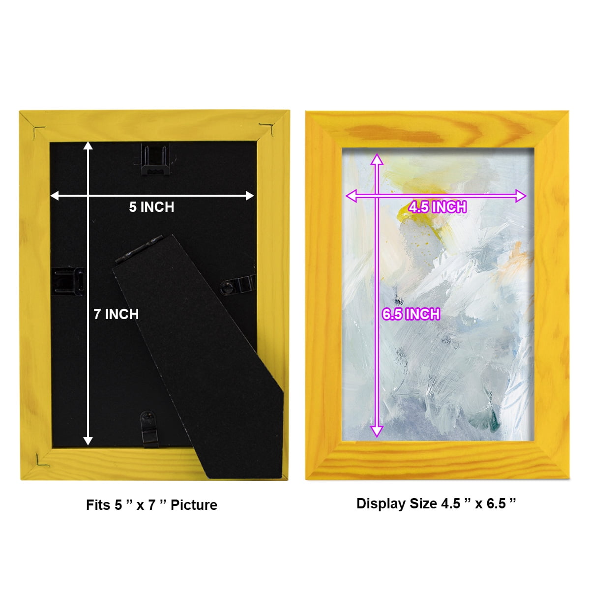 Canary and Sky II - Framed Print w/glass - Sunflower Yellow