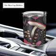 thumbnail image 5 of SKYSONIC Mushrooms Tumbler Stainless Steel Double Wall Vacuum Reusable Insulated Mug with Straw and Built-in Coaste for Cold and Hot Beverages, 20oz, 5 of 7
