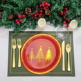thumbnail image 7 of JWshufel 10 Pack Disposable Plastic Plates Thanksgiving Plates Christmas Plates Thanksgiving Paper Plates Christmas Paper Plates Design Irregular Shape for Christmas Parties 9.1in Red, 7 of 7