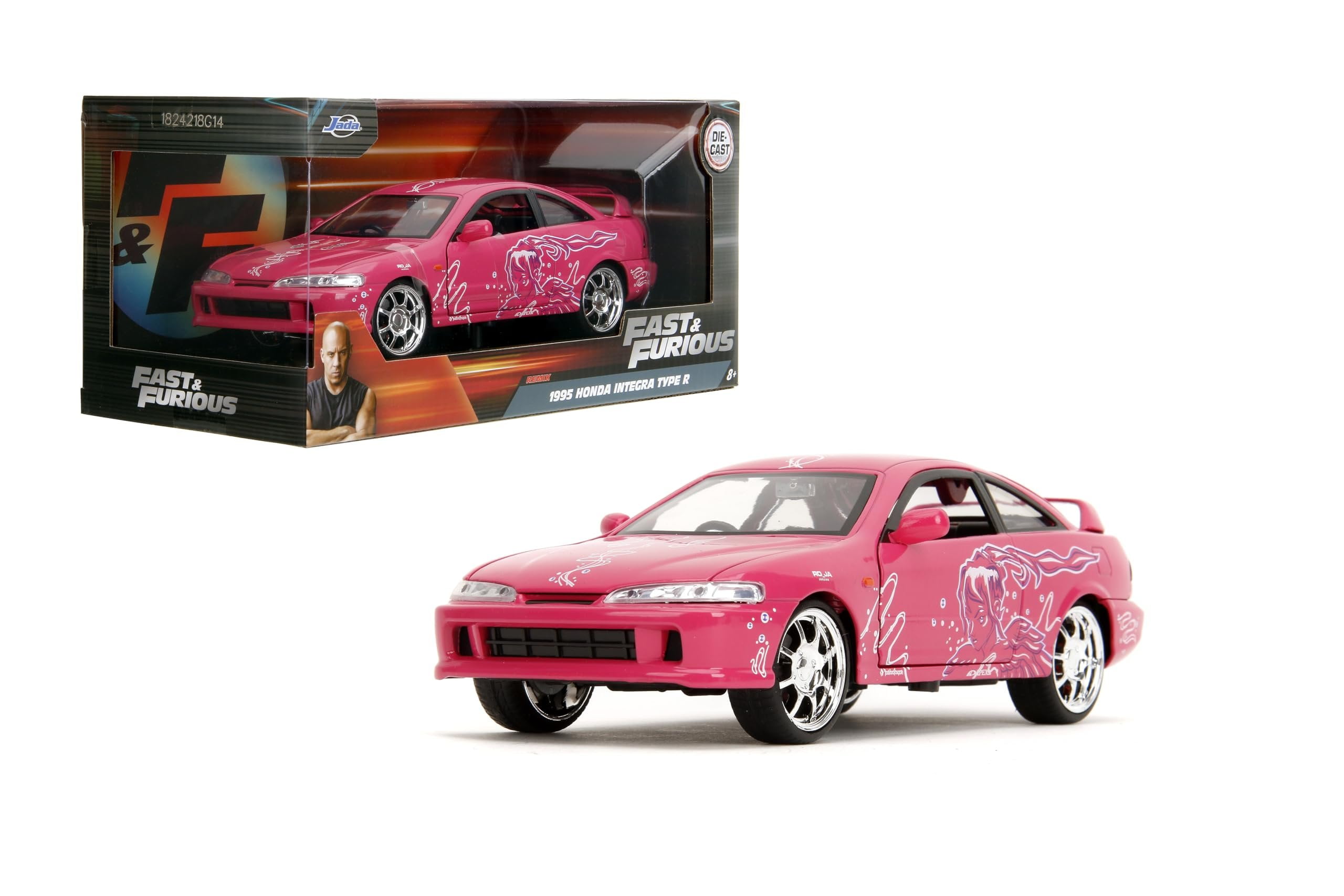 Jada Toys, 124 FF Integra Die-Cast Car, True to Scale Detail