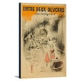 thumbnail image 1 of Entre Deux Devoirs Vintage Poster (artist: Jacques Villon) France c. 1906 (12x18 Gallery Wrapped Stretched Canvas), 1 of 1