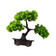 thumbnail image 4 of Árbol bonsái artificial verde, macetero para bonsái, decoración de escritorio, exhibición de plantas pequeñas Pino doble, 4 of 9