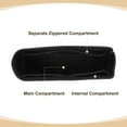 thumbnail image 3 of Organizador de bolso, molde de bolso de fieltro, 9.5"x2.4"x4.3", negro, 3 of 6