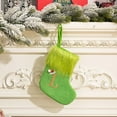 thumbnail image 5 of Christmas Stocking under $5! Yannianjz Knitted Christmas Stocking, Green Letter Decor, DIY Name Stocking, Holiday Fireplace Hanging, Festive Home Decoration, 5 of 5