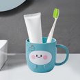 thumbnail image 4 of Lilixerw Cute Cartoon Bathroom Toothbrush Cups,Mouthwash Cups,Bathroom Tumbler Cup,Tooth Brush Holders,Plastic Household Drinking Cups, 4 of 6