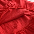 thumbnail image 6 of Eltusu Summer Dresses for Girls, Short Sleeve Crewneck Cotton Ruffle Sleeve Kids Clothes Red Size 6 T, 6 of 8