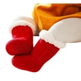 thumbnail image 3 of Krdevn Baby Socks - Baby Boy Girl Solid Ankle Crew Socks with Grips Toddler Kids Unisex Lined Warm Thick Cotton Socks - Socks for Baby Girl,Color:Red,Size:1-3 Years, 3 of 7