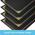 thumbnail image 2 of Soportes para certificados SUNEE Black, 30 paquetes para tamaño A4, 2 of 6