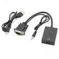 thumbnail image 5 of BEAIT VGA To HDMI Converter 1080P HD Adapter With Audio Cable For HDTV PC Laptop NICE~, 5 of 5