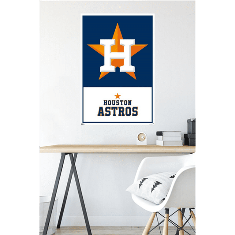 Trends International MLB Houston Astros - Logo 22 Unframed Wall Poster  Print White Mounts Bundle 22.375 x 34 in 2023