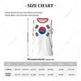 thumbnail image 6 of South Korea Flag Men Basketball Sports Jersey Running Fitness Multifunction Sleeveless tshirt Exclusive Custom Name Nunber, 6 of 9
