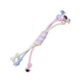 thumbnail image 3 of Pet Cotton Ropes Bite-resistant Teeth Clean Dogs Toy Flexible Bald Head Chewing Toys Washable Molar Bone Shape Pets Knot Ball Tricolor Candy, 3 of 8