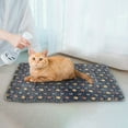 thumbnail image 4 of Btomtd 19"x13" Soft Pet Pad with Non Slip Bottom for Safety, Easy to Clean Dog Bed and Cat Bed for Convenience, Sufficient Resilience Cozy Pet Sleeping Mats, Dark Gray, 4 of 8