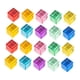 thumbnail image 2 of 20 bloques acrílicos apilables, educativos, coloridos, lisos, de alta calidad, con diseño de arcoíris. cubo, 2 of 9