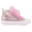 High Top Pink, variant on Little Girls Kids Canvas Shoes Sneakers for Toddler Color Change Flipping Sequins Glimmer Glitter Sparkle Lace Up High Top Hook and Loop Straps Non Slip Lightweight Casual Pink Size 1