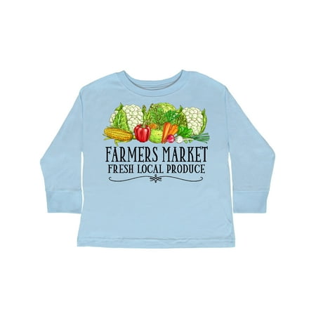 

Inktastic Farmers Market Fresh Local Produce Gift Toddler Boy or Toddler Girl Long Sleeve T-Shirt