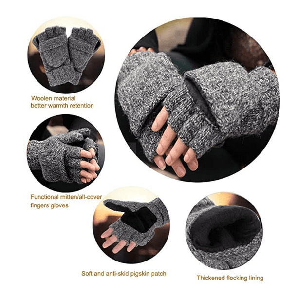 Gants d'hiver Gants chauds Gants femme en coton Gants tricotés Gants  d'hiver femme