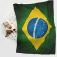 thumbnail image 5 of Brazilian Flag Dog Blanket Soft Warm Flannel Cat Blanket Great Pet Throw for Cats Puppy Small Medium Large Dog, 5 of 7