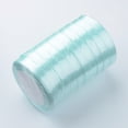 thumbnail image 3 of Single Face Satin Ribbon Polyester Ribbon Breast Cancer Pink Awareness Ribbon Light Cyan 3/8 inch(10mm) about 25yards/roll(22.86m/roll) 10rolls/group 250yards/group(228.6m/group), 3 of 5