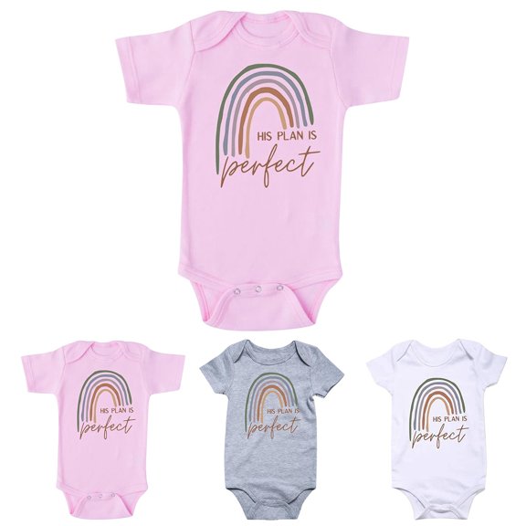 TGPMGRZ Baby Boys Girls Bodysuit Short Sleeve Funny Letters Print Romper Reveal Pregnancy Announcement Clothes Grey 3-6 Months