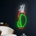 thumbnail image 2 of Handmadetneonsign Golf Bag Neon Sign, Golfer Led Light, Golfing Led Sign, Home Decor, 2 of 5