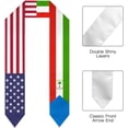 thumbnail image 2 of Equatorial Guinea Mix USA United States Flag Graduation Stole For International Student Stole Pride Cheers Shawls, 2 of 6