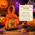 thumbnail image 6 of 15Pcs Halloween Treat Bags, Kids Halloween Trick or Treat Bags Halloween Goodie Bags, Candy Bags with Ties, Cookies Plastic Gift Bag for Party Decoration Supplies, 6 of 8
