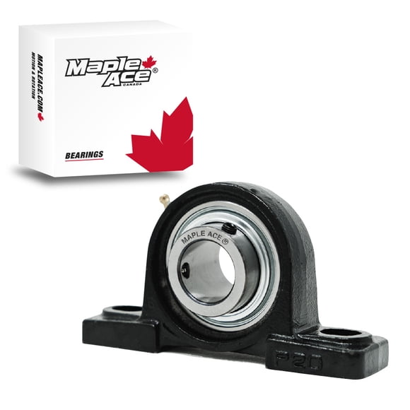 MAPLE ACE UCP209 45mm Bore R3 Triple-Lip Seal Pillow Block Bearing 2-Bolt Solid