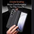 thumbnail image 3 of Allytechgroup Galaxy Z Fold 5 5G Case with Screen Protector, Premium PU Leather Shockproof Ring Buckle Stand Bumper Anti-Scratch Full Body Protective Case for Samsung Galaxy Z Fold 5, Black, 3 of 7