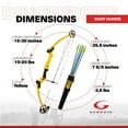 thumbnail image 3 of Genesis Original Archery Compound Bow & Arrow Set, Draw Hand-Right, Yellow, 3 of 11