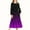 Purple, variant on ATOGUTA Girls Princess Dress Long Sleeve Crew Neck Gradient Casual Dresses Fall Flowy Dress with Pockets Party Holiday Outfits Size 4T-15, Hot Pink
