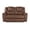 Chestnut Brown, variant on Steve Silver Katrine Faux Leather Reclining Loveseat, Charcoal