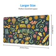thumbnail image 3 of Balery Colorful Hippie Mouse Pad ,15.8x29.5 In Large Gaming Mouse Pad Desk Mat Long Non-Slip Rubber Stitched Edges,Waterproof Mousepad Desk Mat For Gamer Office Home, 3 of 9