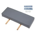 thumbnail image 3 of Serenable Massage Table Length Extension Footrest 51x19x6.5cm Simple Insert Fits Most Tables Comfortable Extension Cushion Lightweight gray, 3 of 10